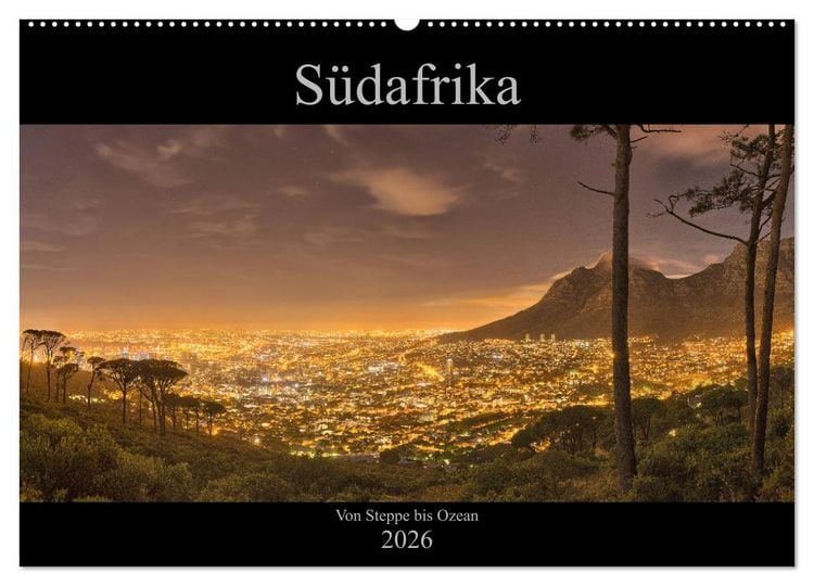 Produktbild: S&uuml;dafrika - Von Steppe bis Ozean (Wandkalender 2026 DIN A2 quer), CALVENDO Monatskalender