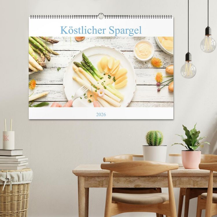 Produktbild: K&ouml;stlicher Spargel (Wandkalender 2026 DIN A2 quer), CALVENDO Monatskalender