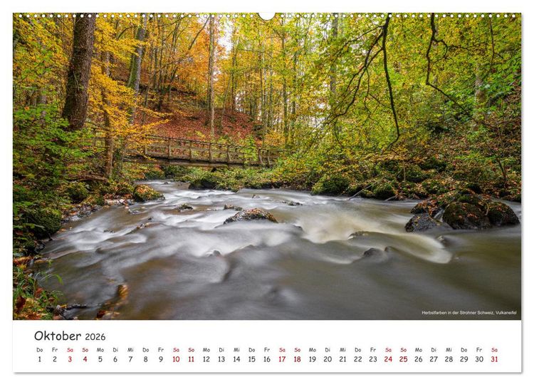 Produktbild: Heimat Entdecken: Eifel - Stille Maare und rauschende Wasser (Wandkalender 2026 DIN A2 quer), CALVENDO Monatskalender