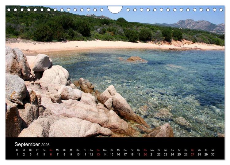 Produktbild: Sardinien 2026 (Wandkalender 2026 DIN A4 quer), CALVENDO Monatskalender