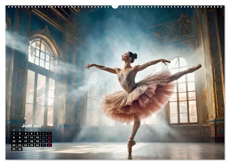 Produktbild: BALLETT - ein Hauch Magie (Wandkalender 2026 DIN A2 quer), CALVENDO Monatskalender