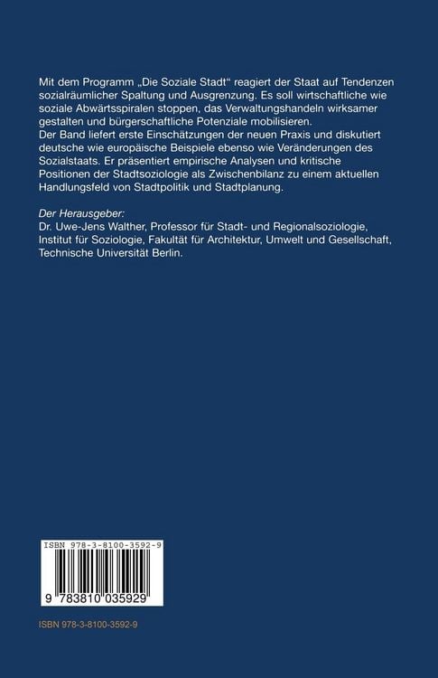 Produktbild: Soziale Stadt &mdash; Zwischenbilanzen
