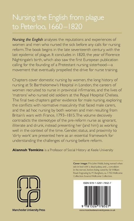 Produktbild: Nursing the English from plague to Peterloo, 1660-1820