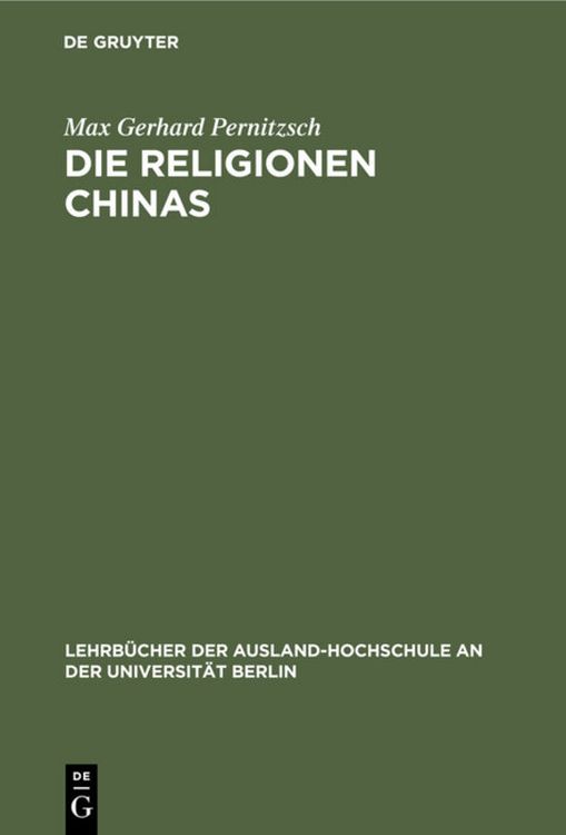 Produktbild: Die Religionen Chinas