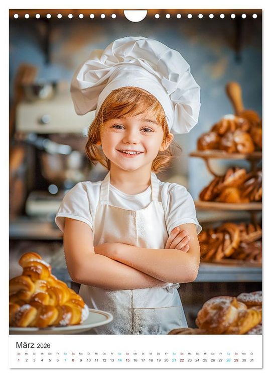 Produktbild: Backen mit Kids (Wandkalender 2026 DIN A4 hoch), CALVENDO Monatskalender