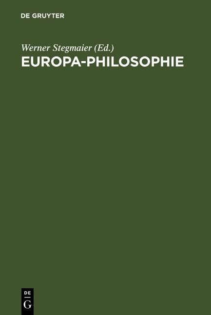 Produktbild: Europa-Philosophie