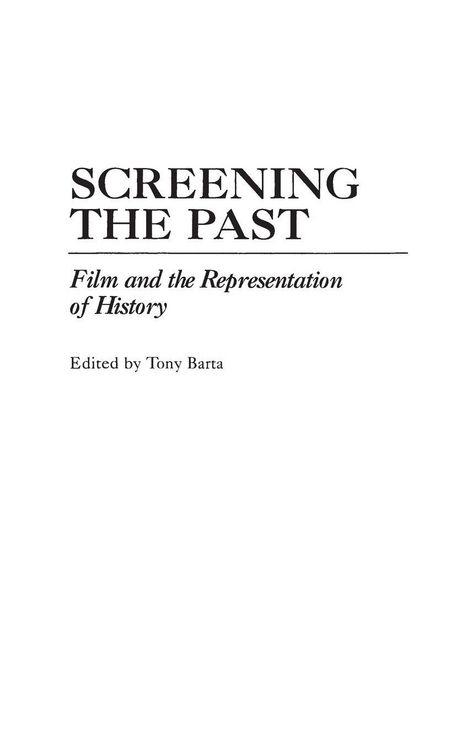 Produktbild: Screening the Past