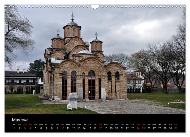 Produktbild: Monuments of Kosovo 2026 (Wall Calendar 2026 DIN A3 landscape), CALVENDO 12 Month Wall Calendar