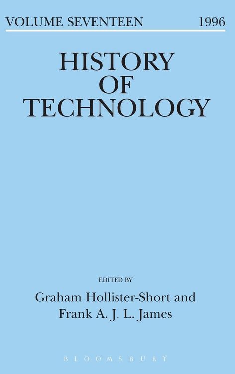 Produktbild: History of Technology Volume 17