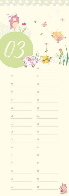 Produktbild: GreenLine Geburtstagskalender Turnowsky 14,85x42