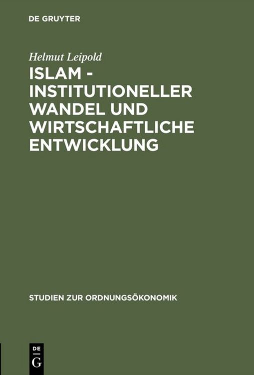 Produktbild: Islam - Institutioneller Wandel und wirtschaftliche Entwicklung
