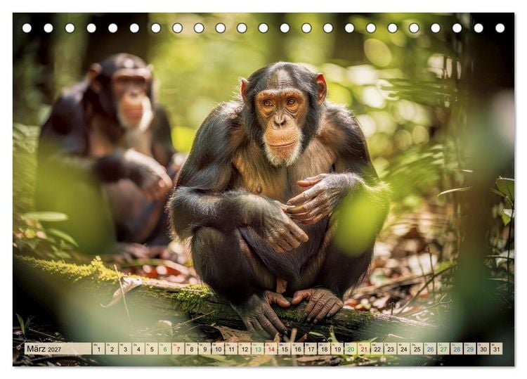 Produktbild: Die intelligentesten Tiere - Weltweit (Tischkalender 2027 DIN A5 quer), CALVENDO Monatskalender