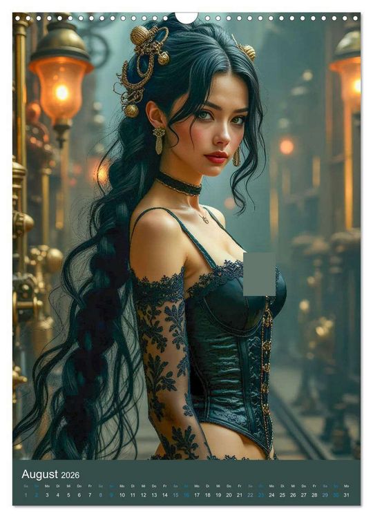 Produktbild: Steampunk Noir (Wandkalender 2026 DIN A3 hoch), CALVENDO Monatskalender