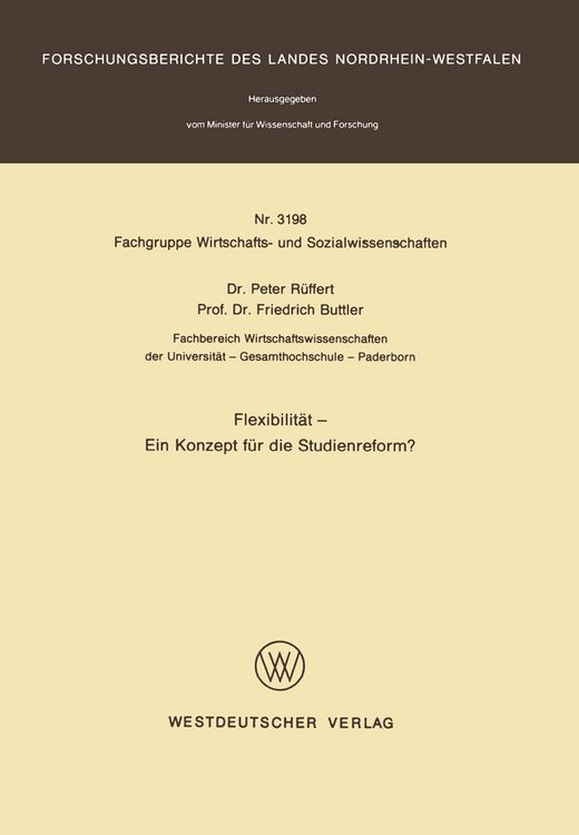 Produktbild: Flexibilit&auml;t &mdash; Ein Konzept f&uuml;r die Studienreform?