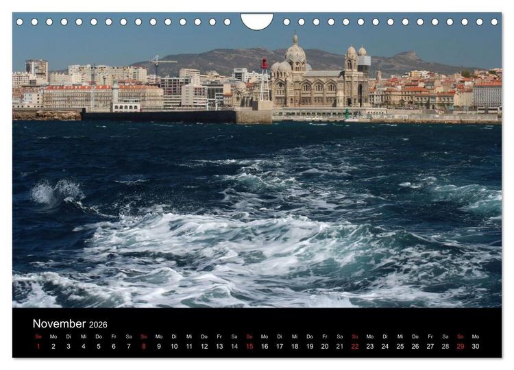 Produktbild: MARSEILLE - Die Hafenmetropole an der C&ocirc;te d'Azur (Wandkalender 2026 DIN A4 quer), CALVENDO Monatskalender