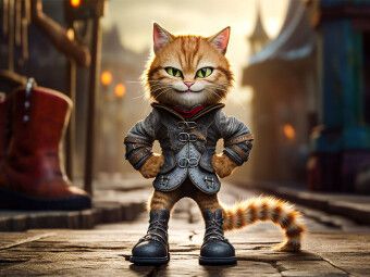 Produktbild: CALVENDO Puzzle Der gestiefelte Kater | 1000 Teile Lege-Gr&ouml;&szlig;e 64x48cm Foto-Puzzle f&uuml;r gl&uuml;ckliche Stunden