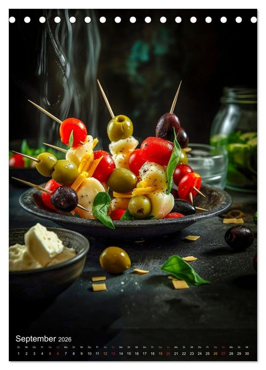 Produktbild: Cooles Fingerfood (Tischkalender 2026 DIN A5 hoch), CALVENDO Monatskalender