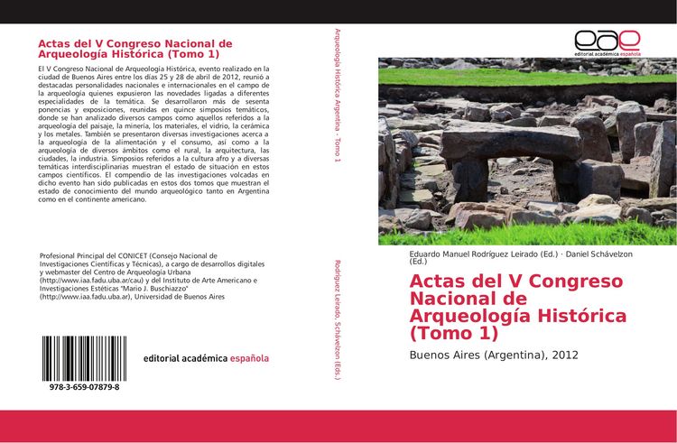 Produktbild: Actas del V Congreso Nacional de Arqueolog&iacute;a Hist&oacute;rica (Tomo 1)