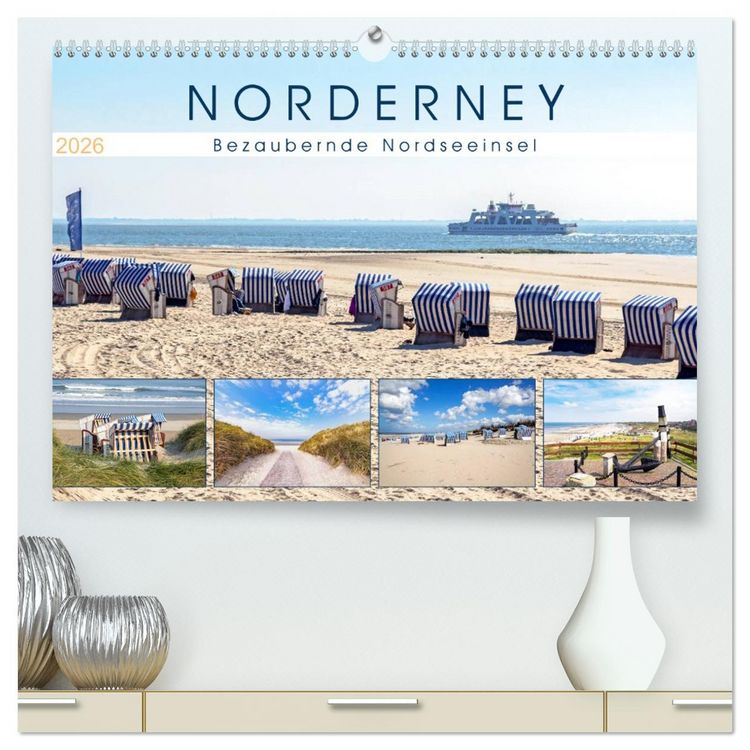 Produktbild: NORDERNEY Bezaubernde Nordseeinsel (hochwertiger Premium Wandkalender 2026 DIN A2 quer), Kunstdruck in Hochglanz