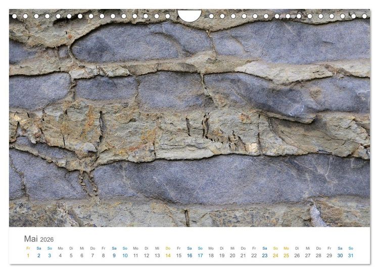Produktbild: Die Natur als K&uuml;nstlerin - Sch&ouml;nheit der Steine (Wandkalender 2026 DIN A4 quer), CALVENDO Monatskalender