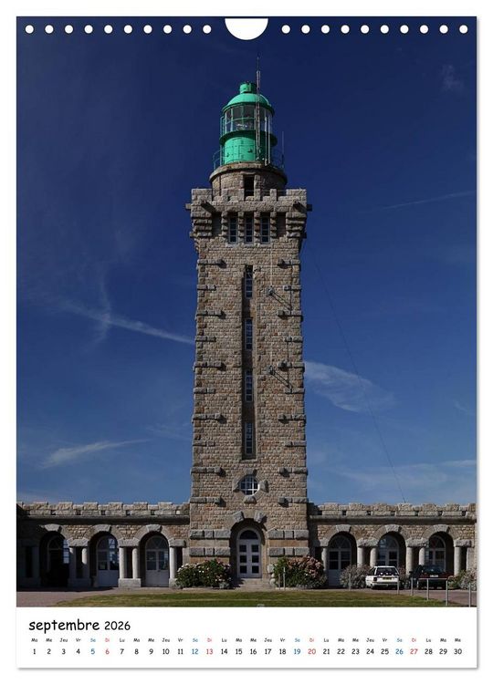 Produktbild: Phares Bretons (Calendrier mural 2026 DIN A4 horizontal), CALVENDO calendrier mensuel