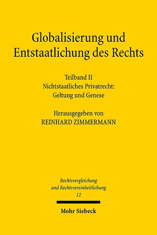 Produktbild: Globalisierung und Entstaatlichung des Rechts