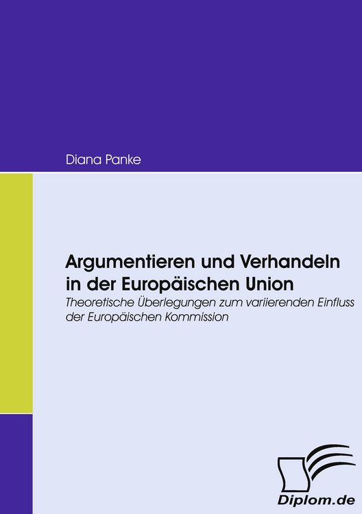 Produktbild: Argumentieren und Verhandeln in der Europ&auml;ischen Union