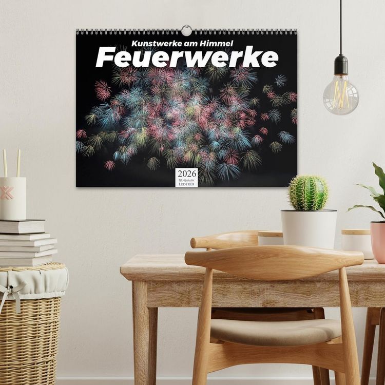 Produktbild: Feuerwerke - Kunstwerke am Himmel (Wandkalender 2026 DIN A3 quer), CALVENDO Monatskalender