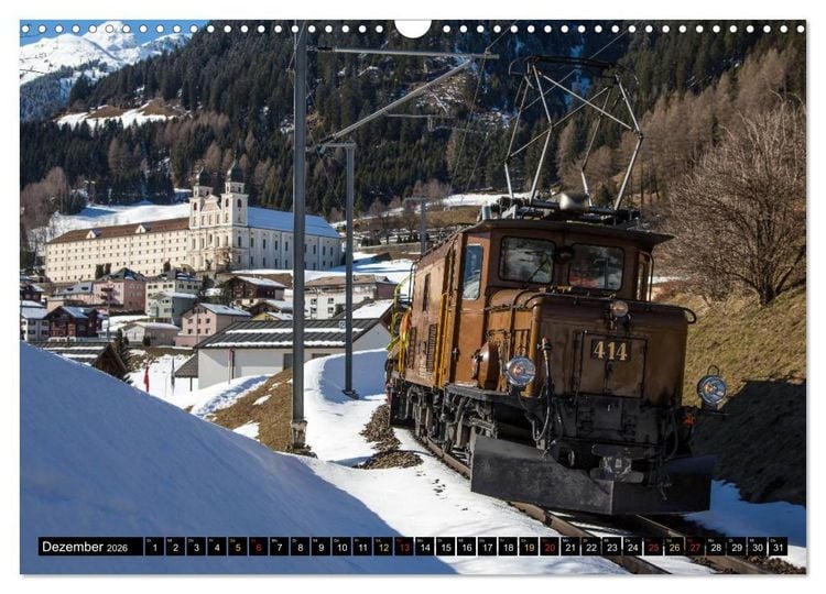 Produktbild: Rh&auml;tische Bahn 2026 (Wandkalender 2026 DIN A3 quer), CALVENDO Monatskalender