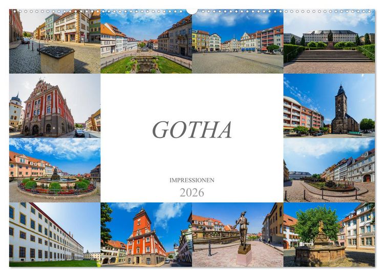 Produktbild: Gotha Impressionen (Wandkalender 2026 DIN A2 quer), CALVENDO Monatskalender
