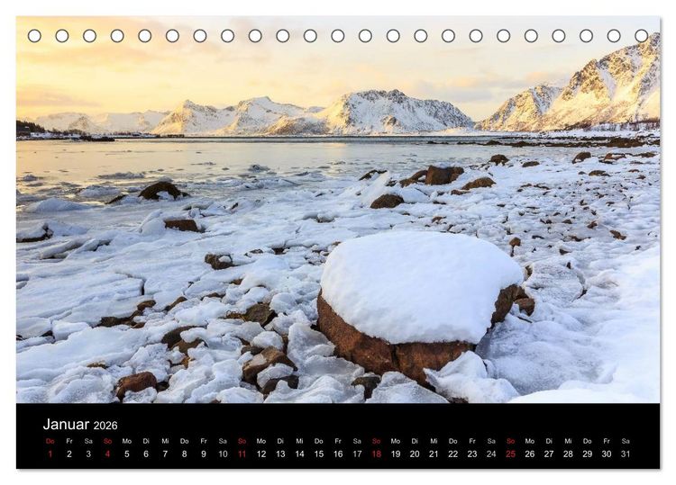 Produktbild: LOFOTEN - Inselparadies im Norden Norwegens (Tischkalender 2026 DIN A5 quer), CALVENDO Monatskalender