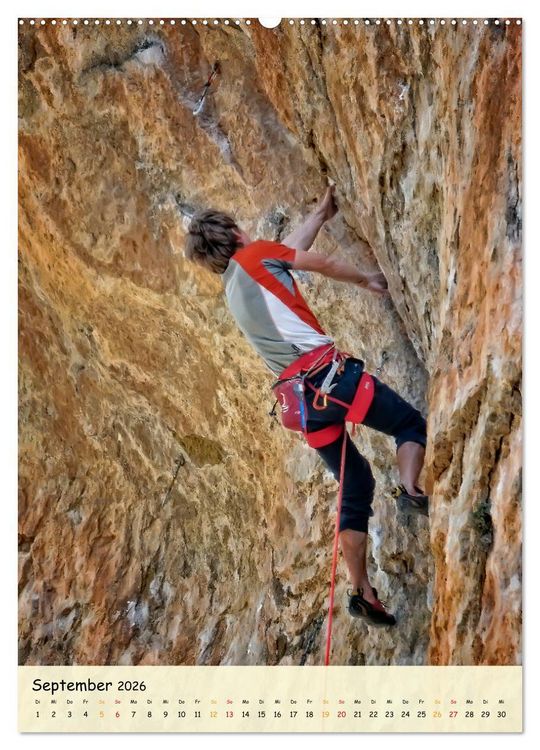 Produktbild: Klettern - Adrenalin pur (hochwertiger Premium Wandkalender 2026 DIN A2 hoch), Kunstdruck in Hochglanz