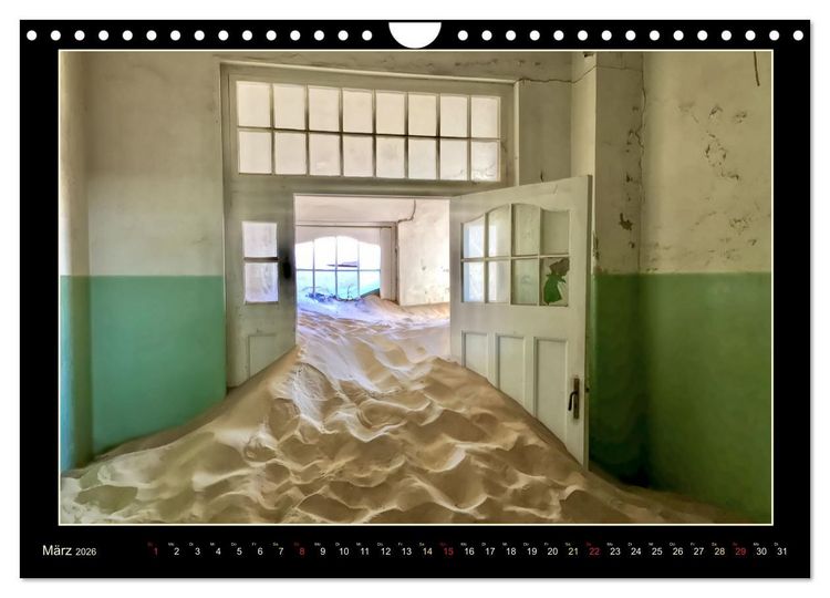 Produktbild: Geisterstadt Kolmannskuppe (Wandkalender 2026 DIN A4 quer), CALVENDO Monatskalender