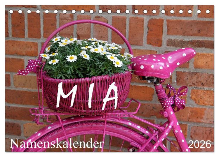 Produktbild: MIA - Namenskalender (Tischkalender 2026 DIN A5 quer), CALVENDO Monatskalender