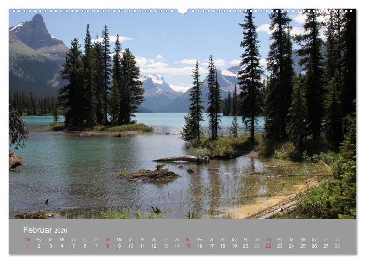 Produktbild: Rocky Mountains 2026 (Wandkalender 2026 DIN A2 quer), CALVENDO Monatskalender