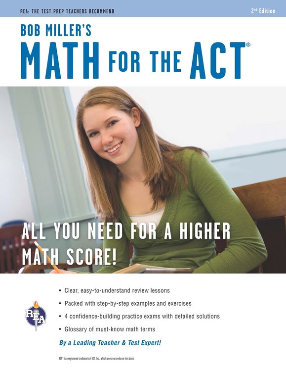 Produktbild: Math for the ACT 2nd Ed., Bob Miller's