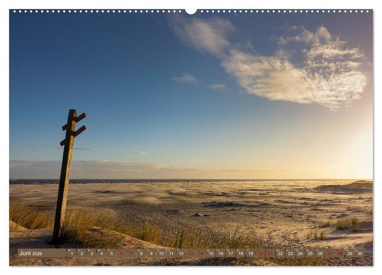 Produktbild: Einzigartiges Spiekeroog (Wandkalender 2026 DIN A2 quer), CALVENDO Monatskalender