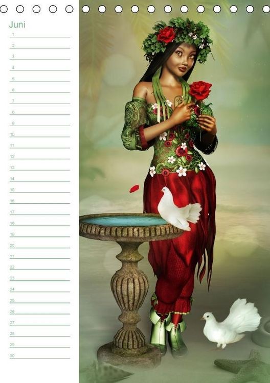 Produktbild: M&auml;dchen im Manga Style (Tischkalender immerw&auml;hrend DIN A5 hoch)