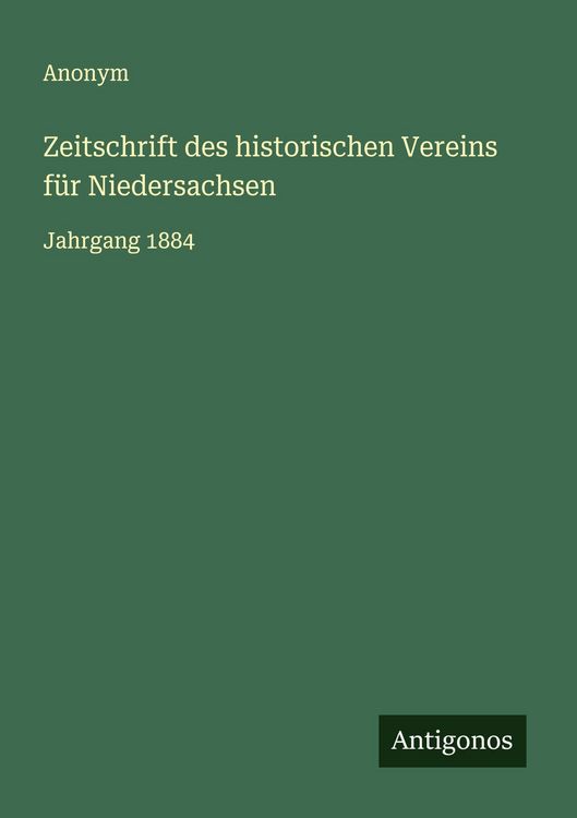 Produktbild: Zeitschrift des historischen Vereins f&uuml;r Niedersachsen