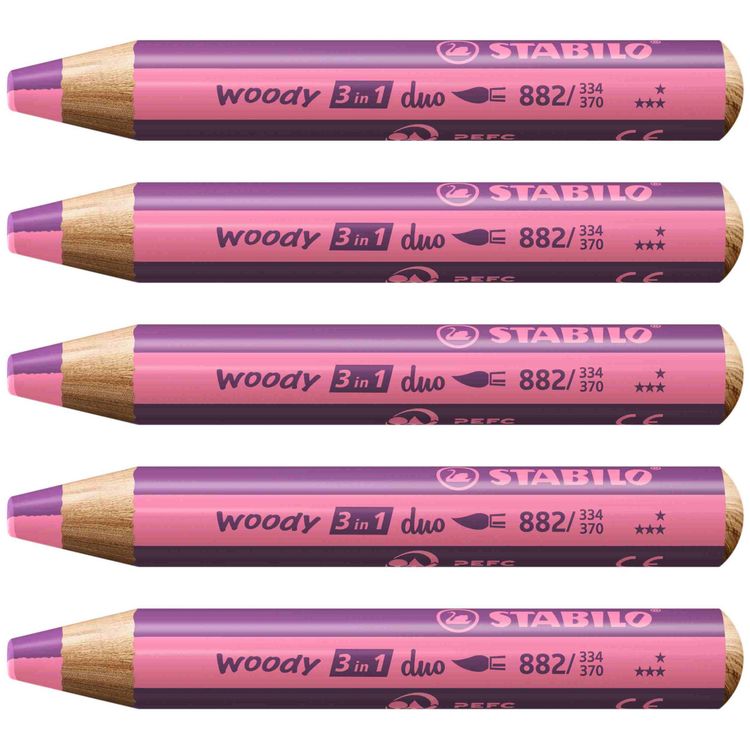 Produktbild: STABILO Aquarellbuntstift woody 3 in 1 duo