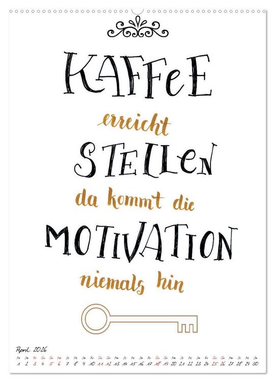 Produktbild: Spruch-Reich-handgeschriebene Spr&uuml;che von frech bis weise (hochwertiger Premium Wandkalender 2026 DIN A2 hoch), Kunstdruck in Hochglanz