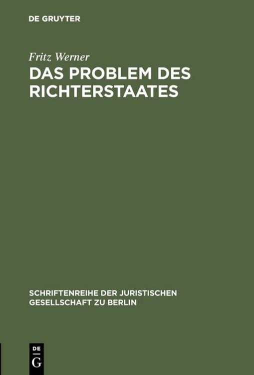 Produktbild: Das Problem des Richterstaates
