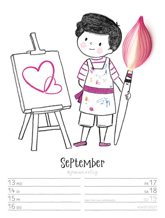 Produktbild: Little Dreams Wochenplaner Kalender 2027