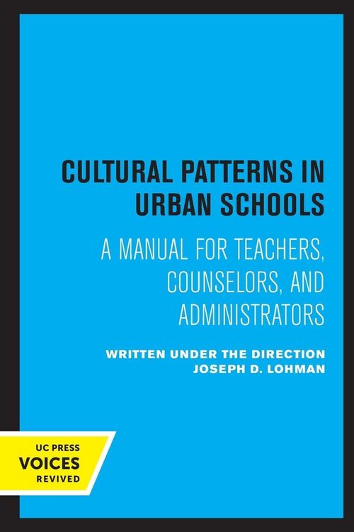 Produktbild: Cultural Patterns in Urban Schools