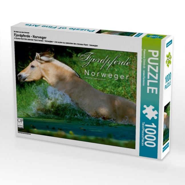 Produktbild: CALVENDO Puzzle Ein Motiv aus dem Kalender Fjordpferde - Norweger | 1000 Teile Lege-Gr&ouml;&szlig;e 64x48cm Foto-Puzzle f&uuml;r gl&uuml;ckliche Stunden