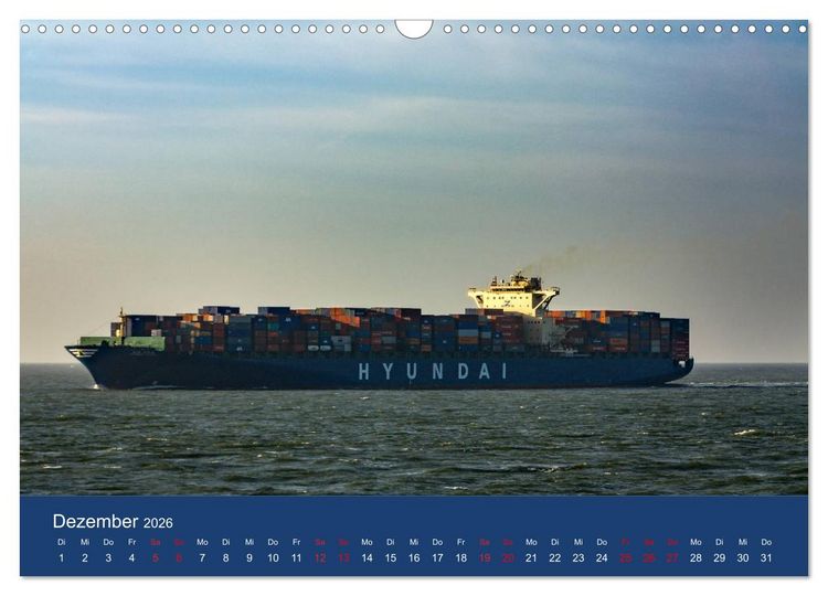 Produktbild: Schiffe - Begegnungen auf Nord- und Ostsee (Wandkalender 2026 DIN A3 quer), CALVENDO Monatskalender