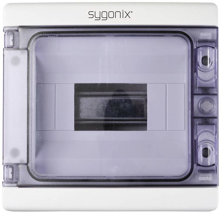Produktbild: Sygonix SY-5491852 Kleinverteiler Aufputz Anzahl Teilungen = 8 Anzahl Reihen = 1 Inhalt 1St.