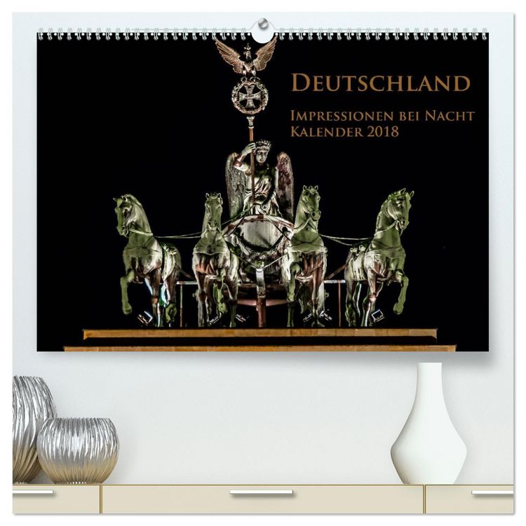 Produktbild: Deutschland Impressionen bei Nacht (hochwertiger Premium Wandkalender 2026 DIN A2 quer), Kunstdruck in Hochglanz