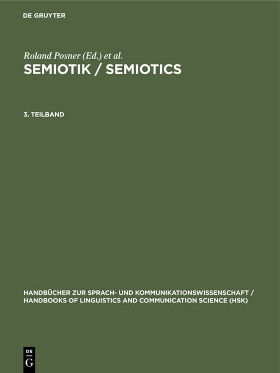 Produktbild: Semiotik 3.Teilband