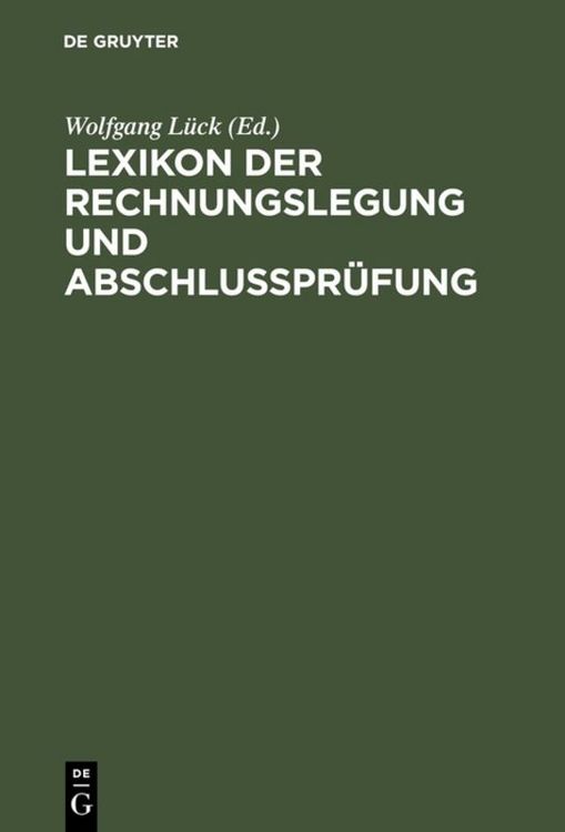 Produktbild: Lexikon der Rechnungslegung und Abschlu&szlig;pr&uuml;fung